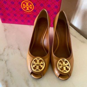Tory Burch Royal Tan Wedge